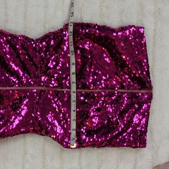 House Of CB Pink Sequin Micro-Mini Dress - Picture 12 of 14